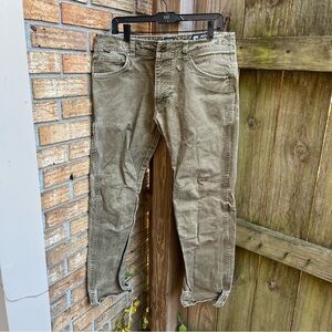 KUHL Pants Men 34x30 Brown RYDR Vintage Patina Dye Work Distressed GorpCore